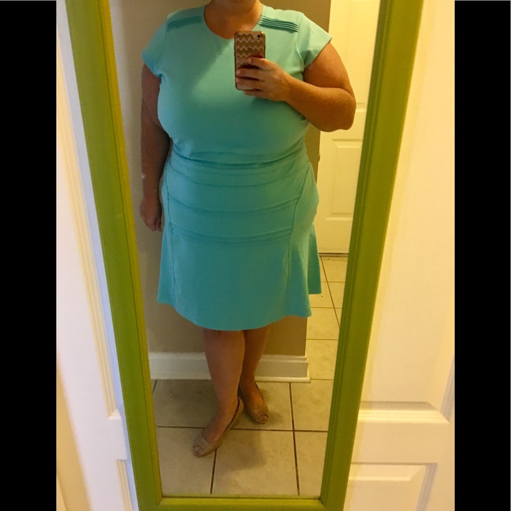 Light blue lined dress